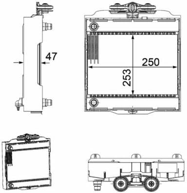 Radiators, Motora dzesēšanas sistēma MAHLE CR 922 000P 2