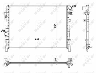 Radiators, Motora dzesēšanas sistēma NRF 53901 1