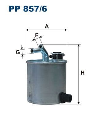 Degvielas filtrs FILTRON PP 857/6 1