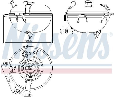 Kompensācijas tvertne, Dzesēšanas šķidrums NISSENS 996130 1