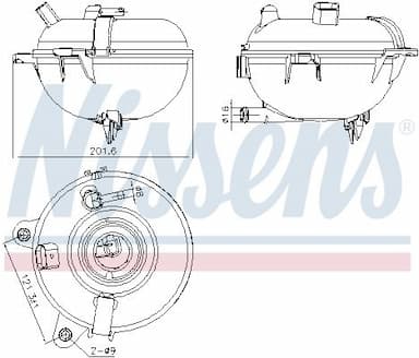 Kompensācijas tvertne, Dzesēšanas šķidrums NISSENS 996130 1