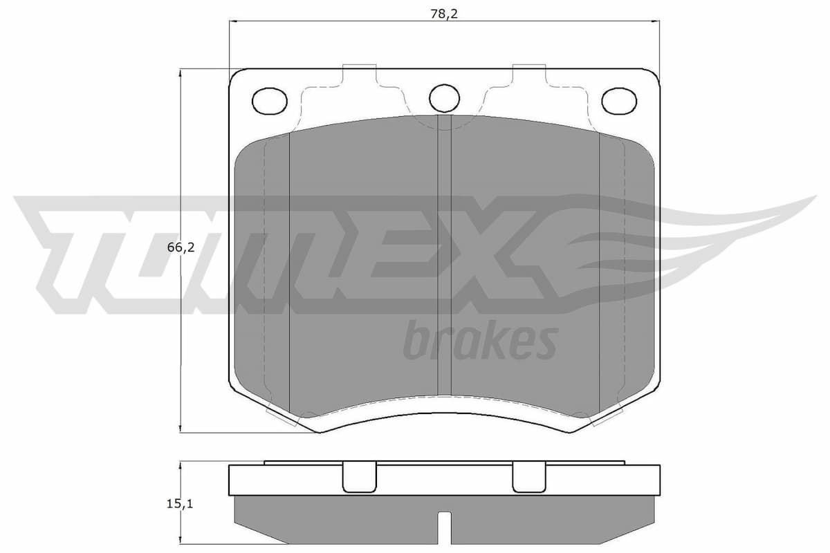 Bremžu uzliku kompl., Disku bremzes TOMEX Brakes TX 11-99 1