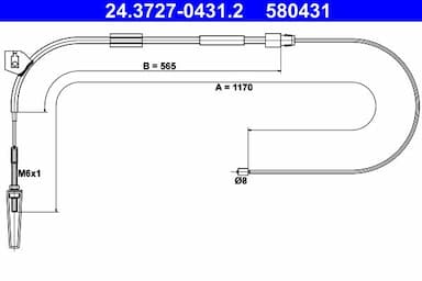 Trose, Stāvbremžu sistēma ATE 24.3727-0431.2 1