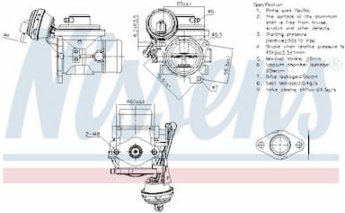 Izpl. gāzu recirkulācijas vārsts NISSENS 98302 5