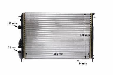 Radiators, Motora dzesēšanas sistēma MAHLE CR 493 000S 15