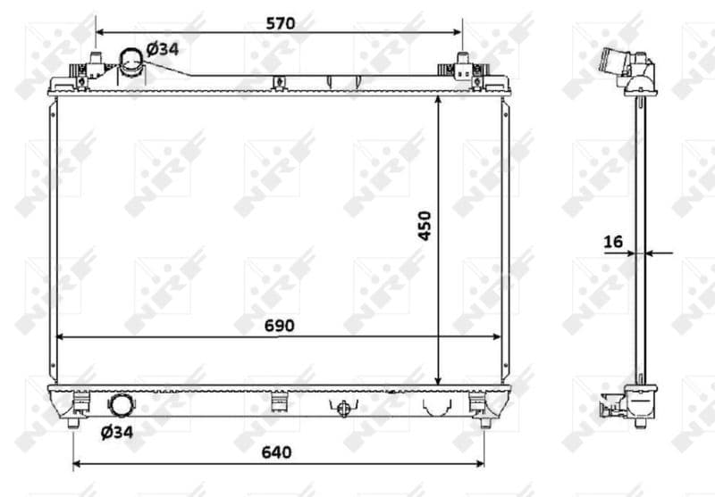 Radiators, Motora dzesēšanas sistēma NRF 53915 1