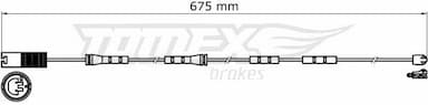 Indikators, Bremžu uzliku nodilums TOMEX Brakes TX 31-36 1