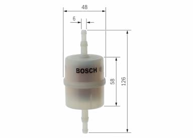 Degvielas filtrs BOSCH 0 450 904 162 5