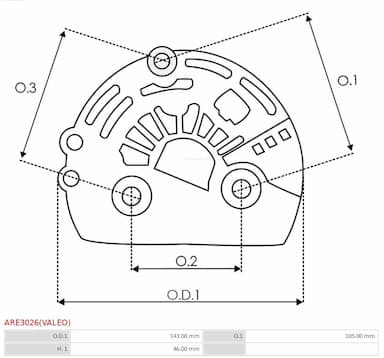 Drošības vāciņš, Ģenerators AS-PL ARE3026(VALEO) 4