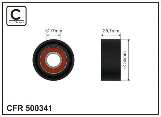 Spriegotājrullītis, Ķīļrievu siksna CAFFARO 500341 1