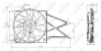 Ventilators, Motora dzesēšanas sistēma NRF 47015 2