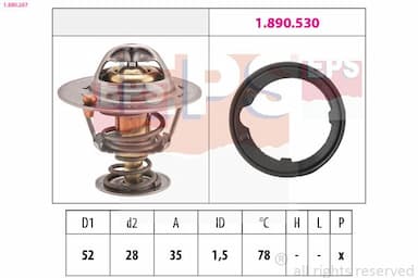 Termostats, Dzesēšanas šķidrums EPS 1.880.267 1