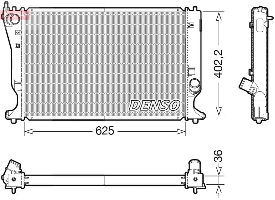 Radiators, Motora dzesēšanas sistēma DENSO DRM50132 1