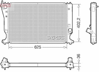 Radiators, Motora dzesēšanas sistēma DENSO DRM50132 1