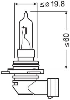 Kvēlspuldze ams-OSRAM 9012CBN 3