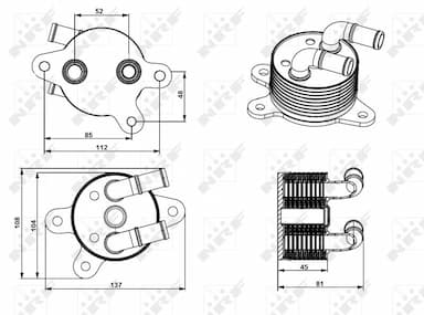 Eļļas radiators, Automātiskā pārnesumkārba NRF 31750 5