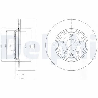 Bremžu diski DELPHI BG4081C 1