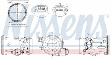 Droseļvārsta pievada stiprinājums NISSENS 955102 6