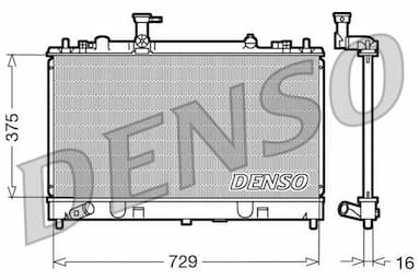 Radiators, Motora dzesēšanas sistēma DENSO DRM44011 1