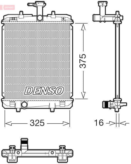 Radiators, Motora dzesēšanas sistēma DENSO DRM07063 1