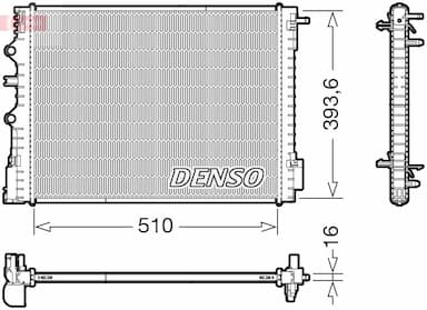 Radiators, Motora dzesēšanas sistēma DENSO DRM23120 1