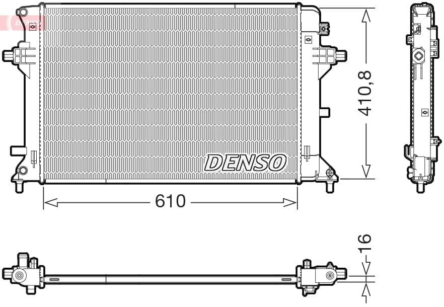 Radiators, Motora dzesēšanas sistēma DENSO DRM41038 1