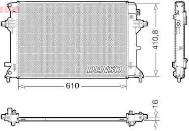 Radiators, Motora dzesēšanas sistēma DENSO DRM41038 1