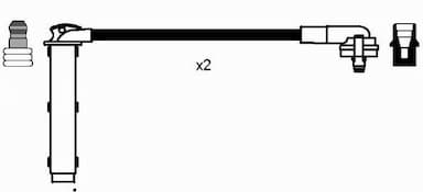 Augstsprieguma vadu komplekts NGK 5405 2