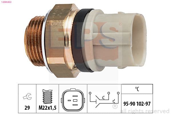 Termoslēdzis, Radiatora ventilators EPS 1.850.652 1