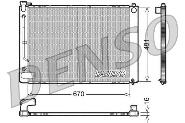 Radiators, Motora dzesēšanas sistēma DENSO DRM50055 1