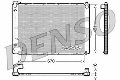 Radiators, Motora dzesēšanas sistēma DENSO DRM50055 1