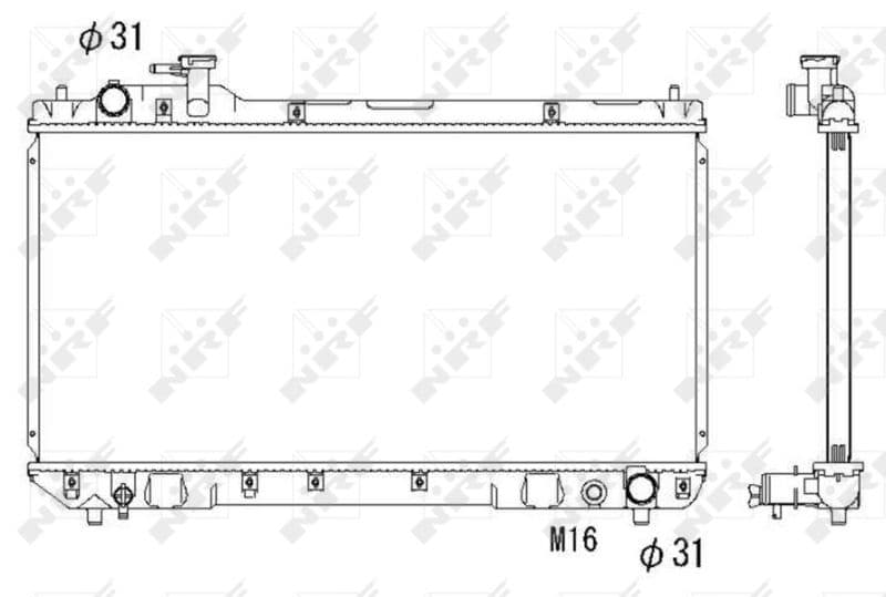 Radiators, Motora dzesēšanas sistēma NRF 53275 1