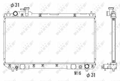 Radiators, Motora dzesēšanas sistēma NRF 53275 1