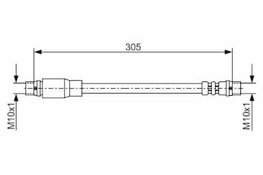 Bremžu šļūtene BOSCH 1 987 476 171 1