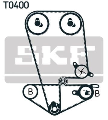 Zobsiksnas komplekts SKF VKMA 93014 2