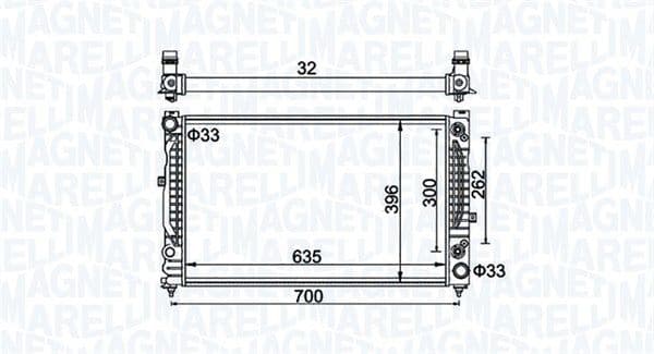 Radiators, Motora dzesēšanas sistēma MAGNETI MARELLI 350213185500 1