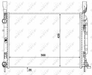 Radiators, Motora dzesēšanas sistēma NRF 53003 1