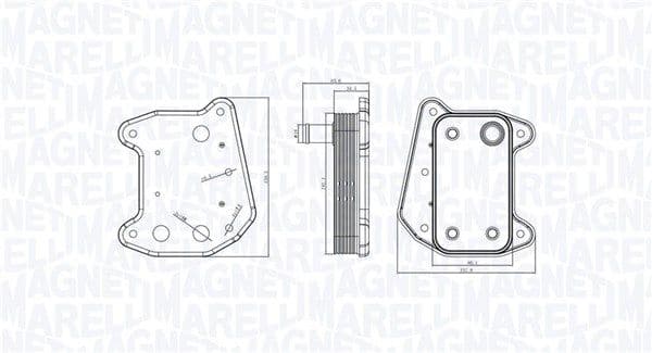 Eļļas radiators, Motoreļļa MAGNETI MARELLI 350300001800 1