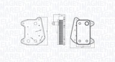 Eļļas radiators, Motoreļļa MAGNETI MARELLI 350300001800 1