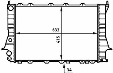 Radiators, Motora dzesēšanas sistēma MAHLE CR 358 000S 2