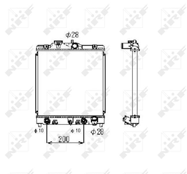 Radiators, Motora dzesēšanas sistēma NRF 516356 1