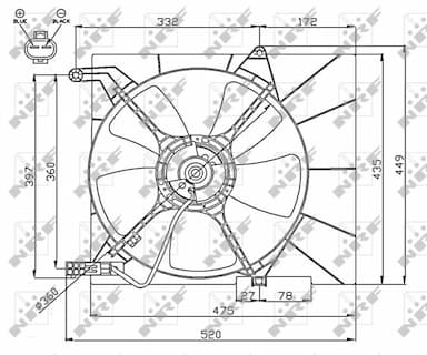 Ventilators, Motora dzesēšanas sistēma NRF 47751 1