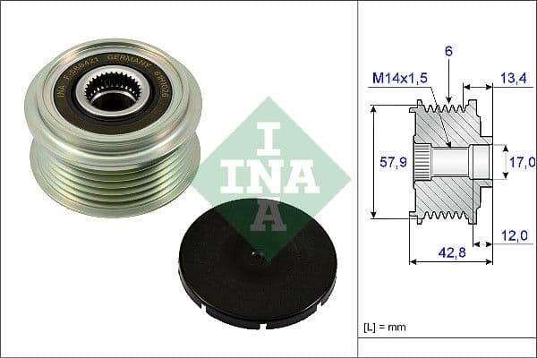 Ģeneratora brīvgaitas mehānisms Schaeffler INA 535 0240 10 1