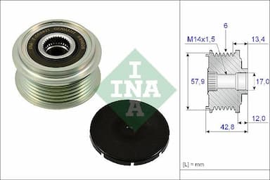 Ģeneratora brīvgaitas mehānisms Schaeffler INA 535 0240 10 1