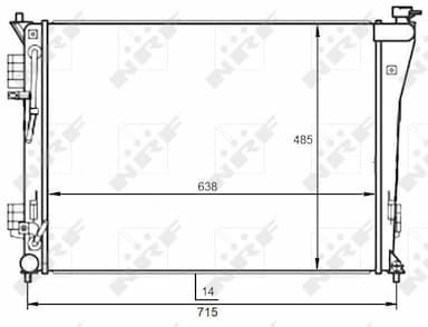 Radiators, Motora dzesēšanas sistēma NRF 59097 1