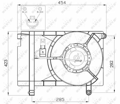 Ventilators, Motora dzesēšanas sistēma NRF 47471 3