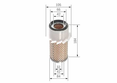 Gaisa filtrs BOSCH F 026 400 337 5