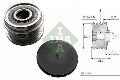 Ģeneratora brīvgaitas mehānisms Schaeffler INA 535 0211 10 1