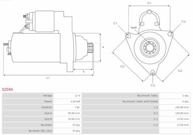 Starteris AS-PL S2044 5