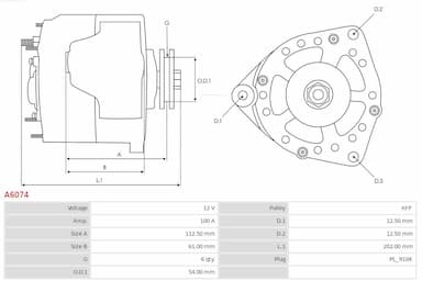 Ģenerators AS-PL A6074 5